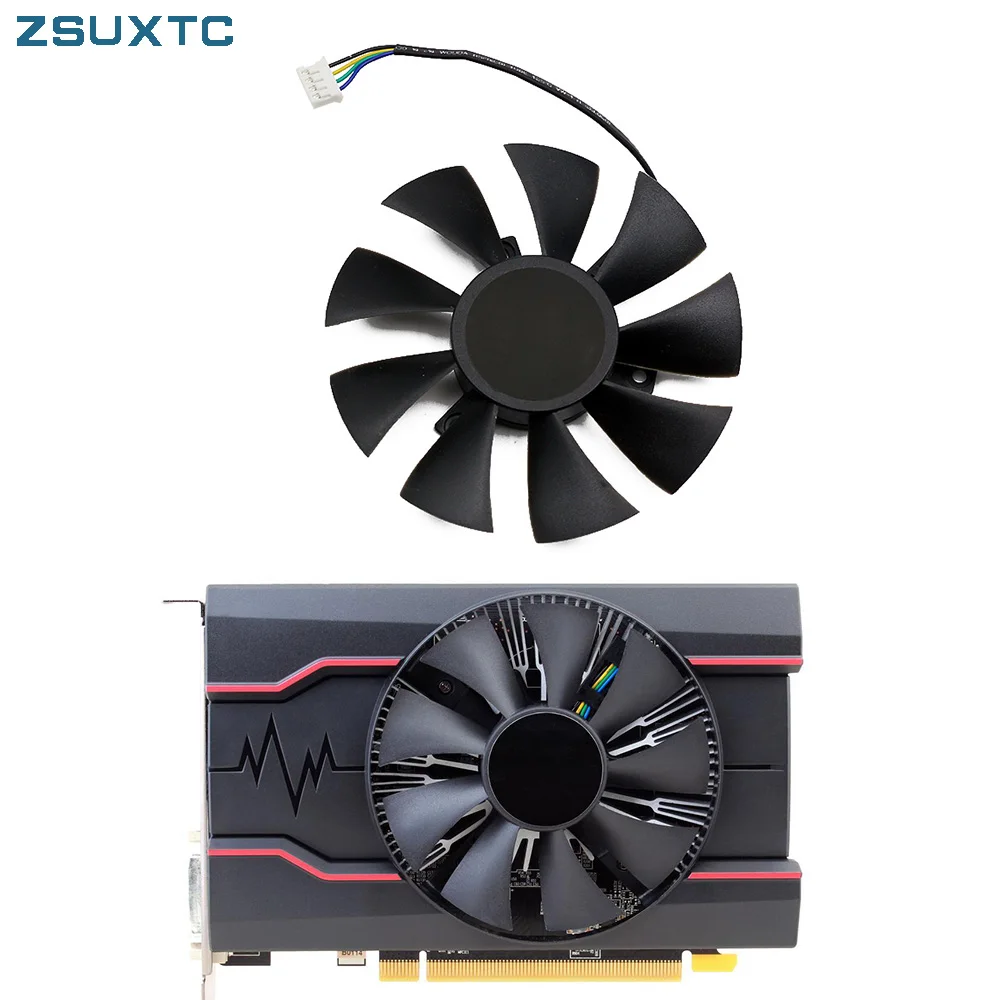 85MM GA91S2H 4PIN RX 550 GPU VGA Alternative Cooler For Radeon SAPPHIRE RX550 PULSE Video Graphics Card Cooling