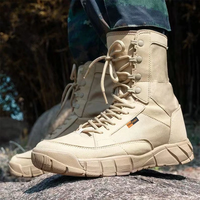 Lightweight Men s Tactical Shoes Combat Boots Training Lace Up Waterproof Outdoor Botas Hiking Breathable Shoe AliExpress