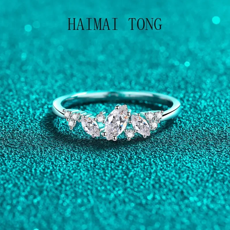 

HAIMATONG PT950 Platinum Women's Ring, fashionable and niche design, new Valentine's Day gift for girlfriend