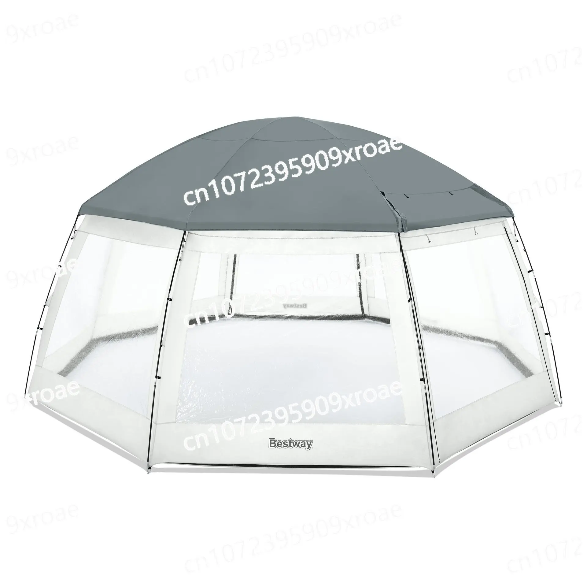 Tienda de campaña redonda para piscina, tienda a prueba de mosquitos y sol, toldo de gran tamaño, plegable