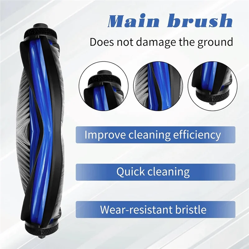 

AT63-9PCS Vacuum Brush Filter And Mop Cloth Set For Ecovacs Debot N30 Omni N30 Pro Omni Vacuum Cleaner Replacement Parts
