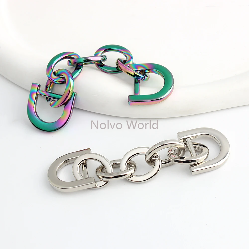 4/10/20PCS Length:10cm Metal Thick Chain For Friends Family Underarm Bag Shoulder Strap Handbag Simple Extend Handle Accessories