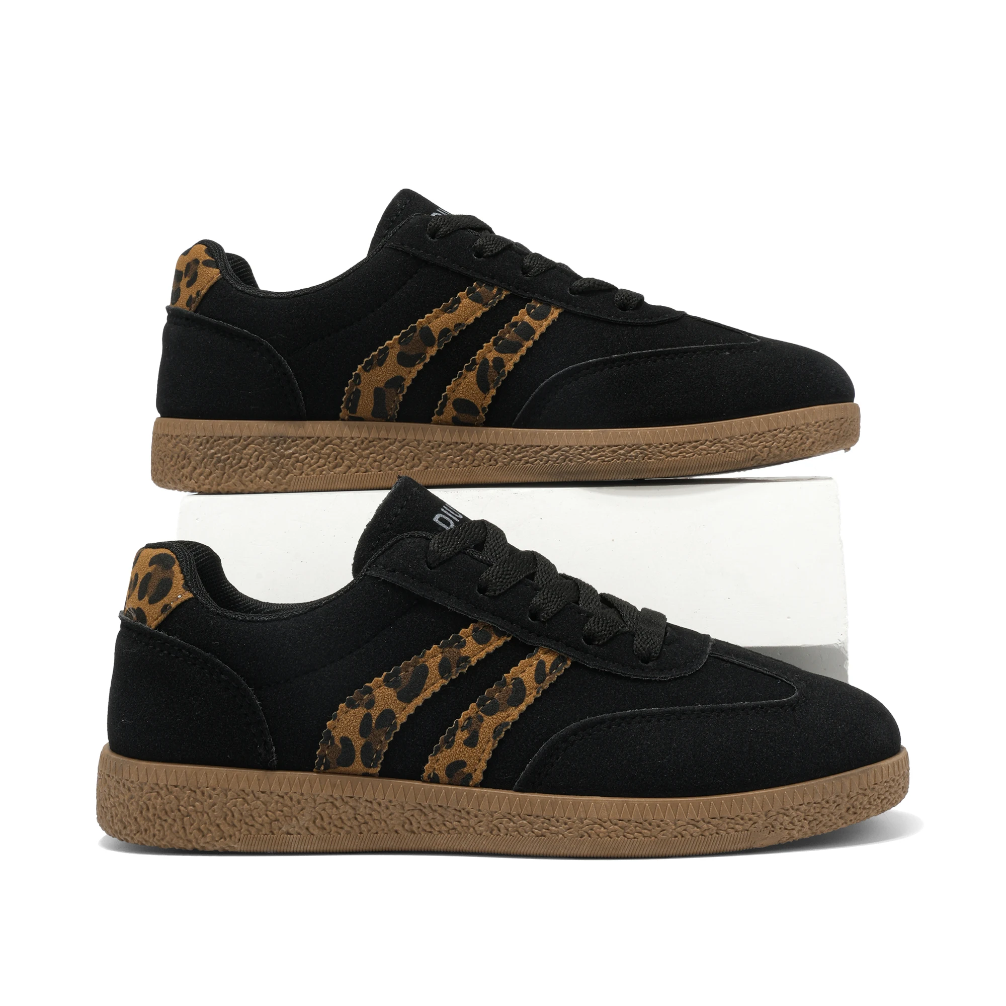 2026 Sommer Leopardenmuster Gestreifte Damenschuhe, Größen 35-44, Modische Paar-Sneaker mit dicker Sohle, Trendige Damen-Laufschuhe für Studenten, Outdoor-Sport und Freizeit – Detail 13
