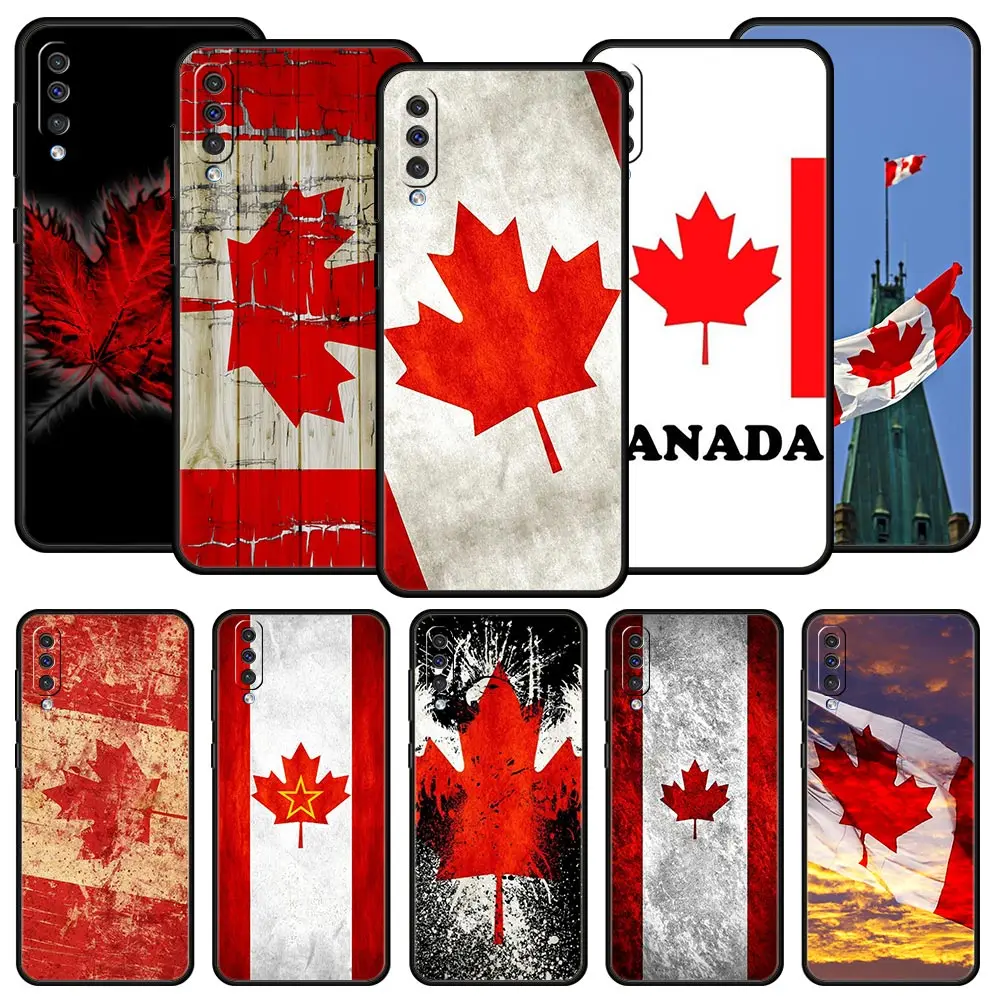 Canada Canadian Flag CA Leaf Case For Samsung Galaxy A52 A12 A50 A72 A20e A30 A02s A22 A32 5G A20s A70 A10s A40 A04s Phone Cover