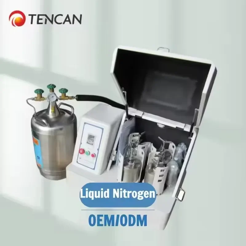 i TENCAN Cryogenic Planetary Ball Mill with Liquid Nitrogen Cooling -40°C to RT Lab Grinder for Battery Research