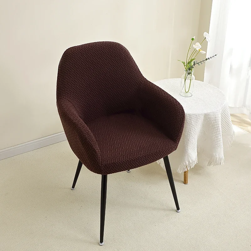 1/2 stücke Jacquard Stuhlhussen Hohe Arm Esszimmer Stuhl Abdeckung Elastische Stuhl Sitz Schonbezug Schutz für Hochzeit Wohnzimmer hause – Detail 7
