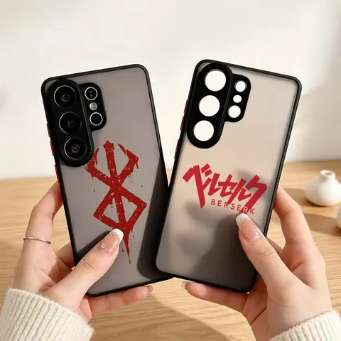 Anime Berserk Logo For Samsung Galaxy S10 S9 S8 Note 20 10 9 8 M55 M54 M35 M52 M53 M34 Plus Ultra 5G Lite Phone Case Cover