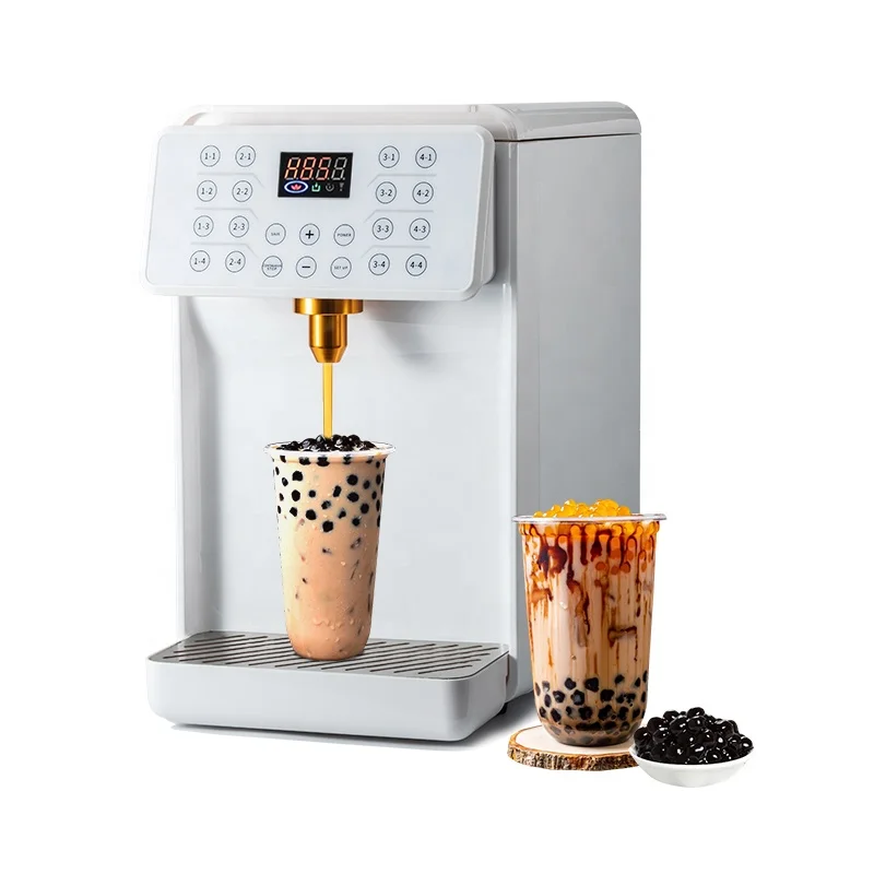 White Bubble Tea Sugar Fructose Dispenser Machine Fructose Quantitative Machine For Coffee Cafe Bubble Tea Boba Shop