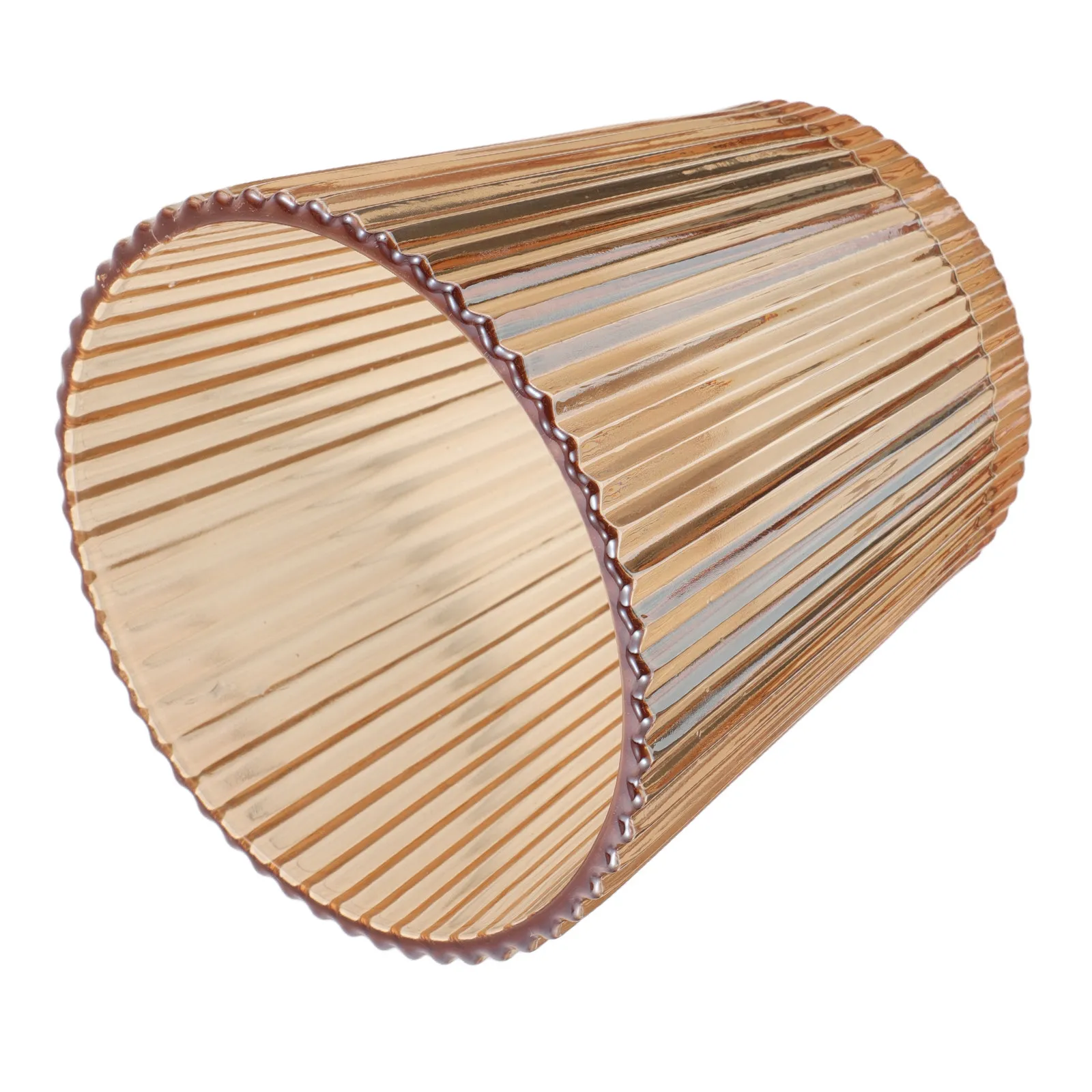 

Декоративный ребристый стеклянный плафон для лампы, маленький, 5 дюймов, винтажный, для настольных, напольных и подвесных светильников