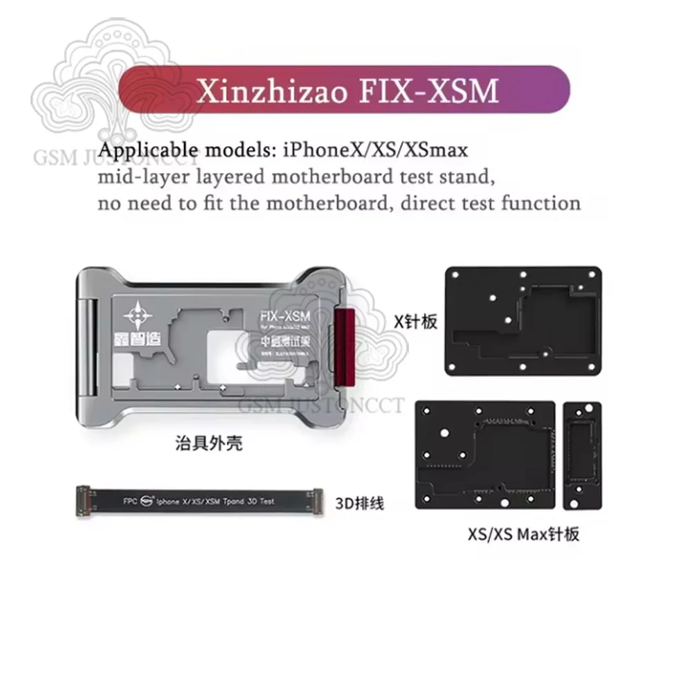Xzz xinzhizao 4 em 1 isocket testador para ip x 11 12 13 14 15 16