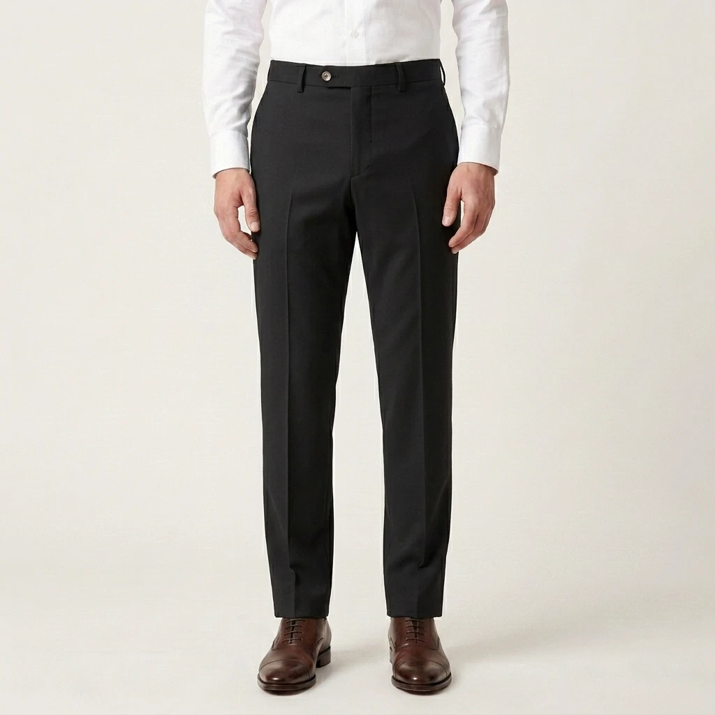 

TweedLad 1Pcs Men's Classic Business Casual Suit Pants Daily Office Wedding Trousers Men's Dress Pants