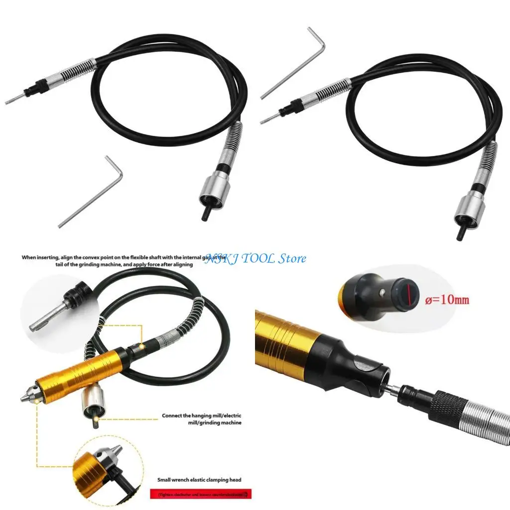 L8RC Easy Installs Soft Shafts Accessory for Electric Grinders and Drilling Machines