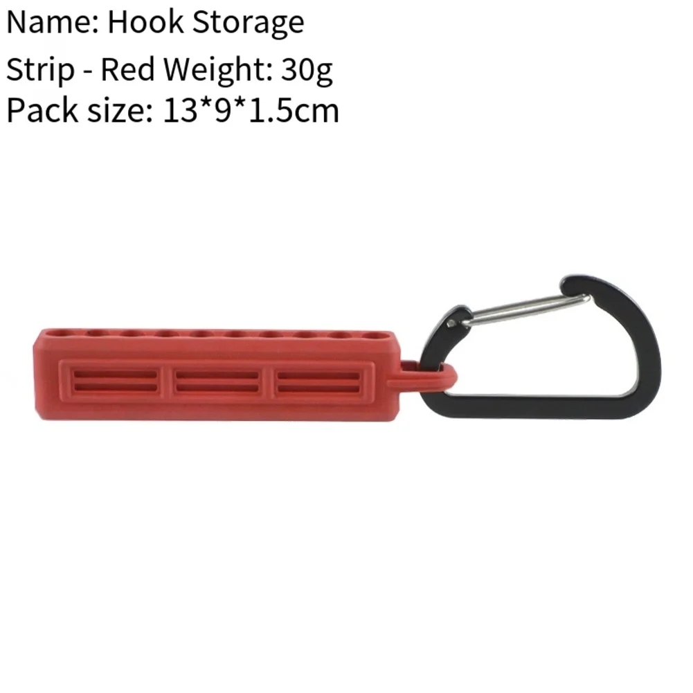 6PCS 10 Hole Screwdriver Bit Holder with Carabiner Portable and Solution for Organizing and Carrying Screwdriver Bits