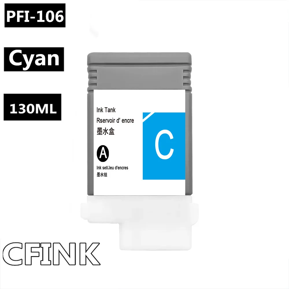 106 PFI-106 For Canon PFI 106 Ink Cartridge Compatible For Canon iPF 6400 6450 6410 6460 6400S 6410S 130ML Pigment ink