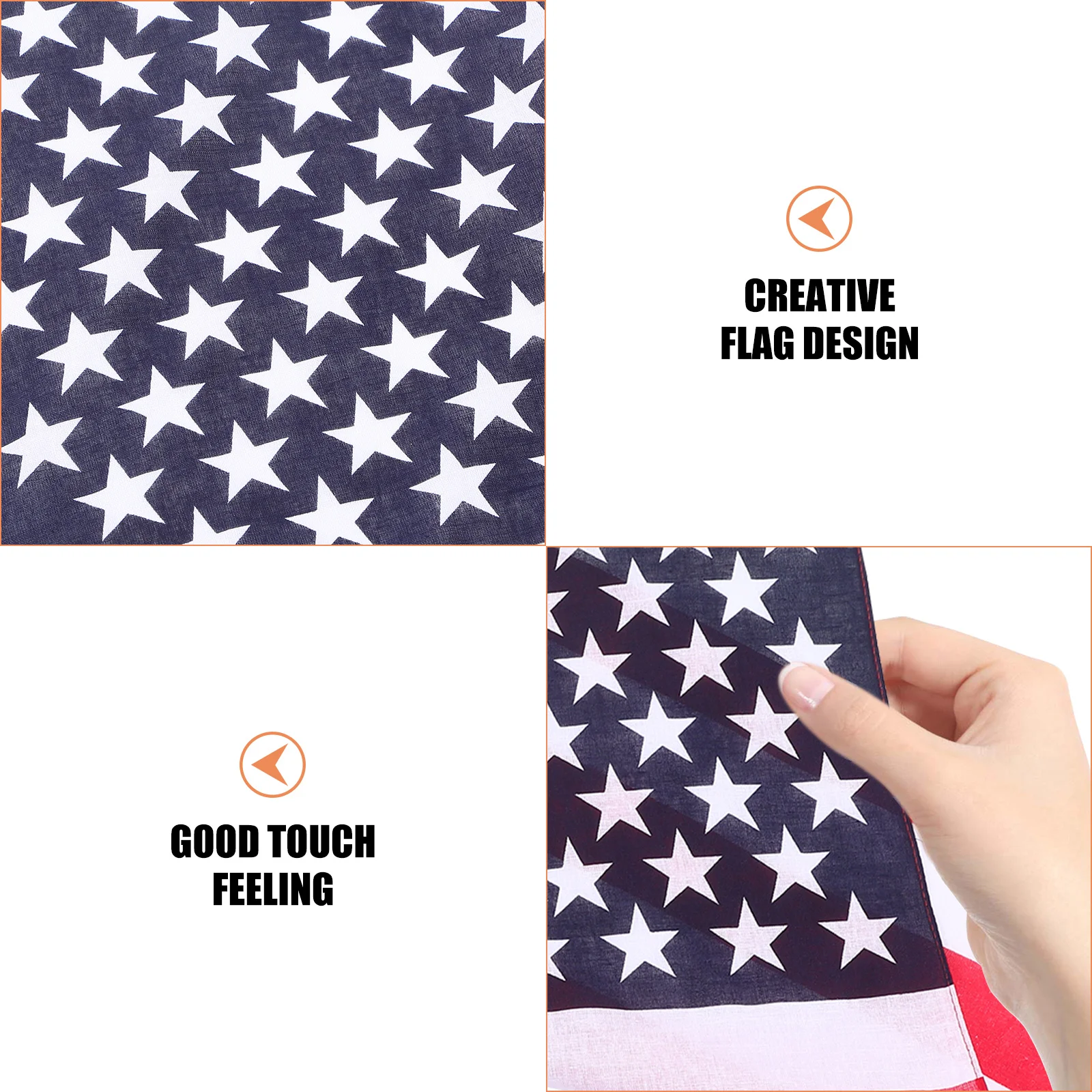 

3Pcs Country Flag Design Headscarf Unisex Soft Breathable Comfortable Dance Outdoor Activity Fashion Hip Hop Creative Headdress