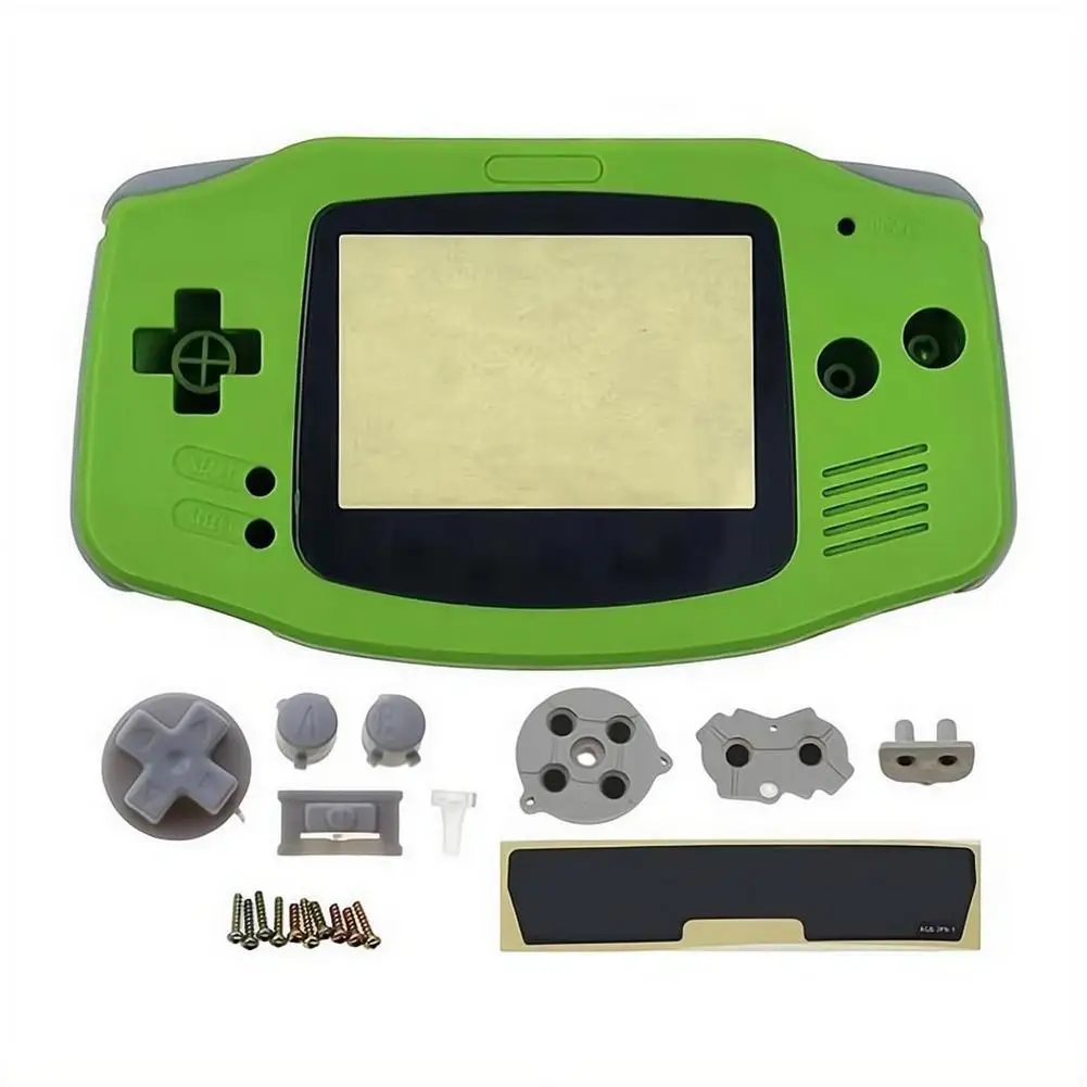 Coque de protection pour console portable GBA avec boutons, en plastique, multicolore, kit de remplacement, cadeau 2026