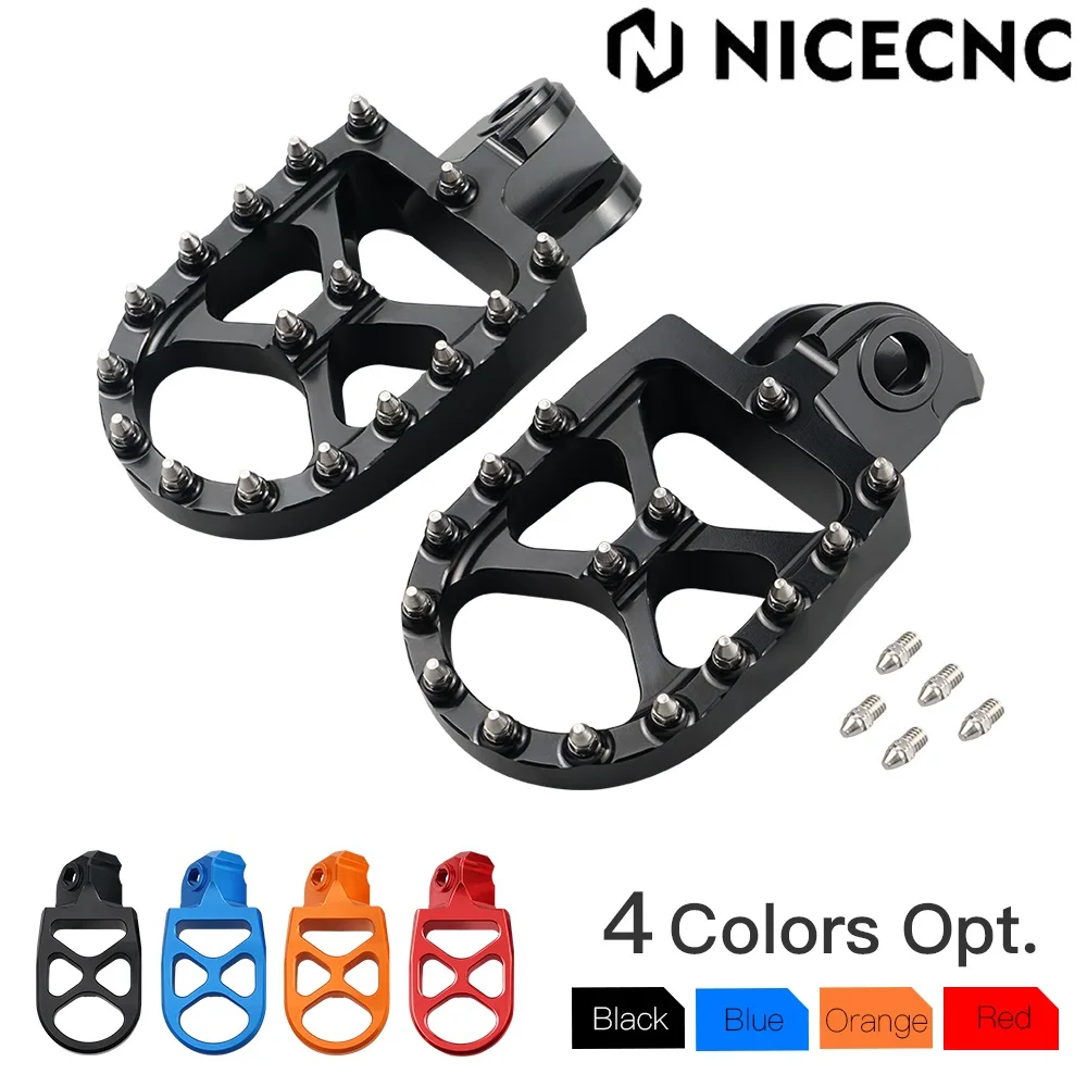 NICECNC Foot Peg For KTM 2006-2016 EXC 300 XC-W XCF-W EXC-F 450 350 250 Husqvarna TE300 Beta RR300 2013-2019 X Trainer 2015-2024