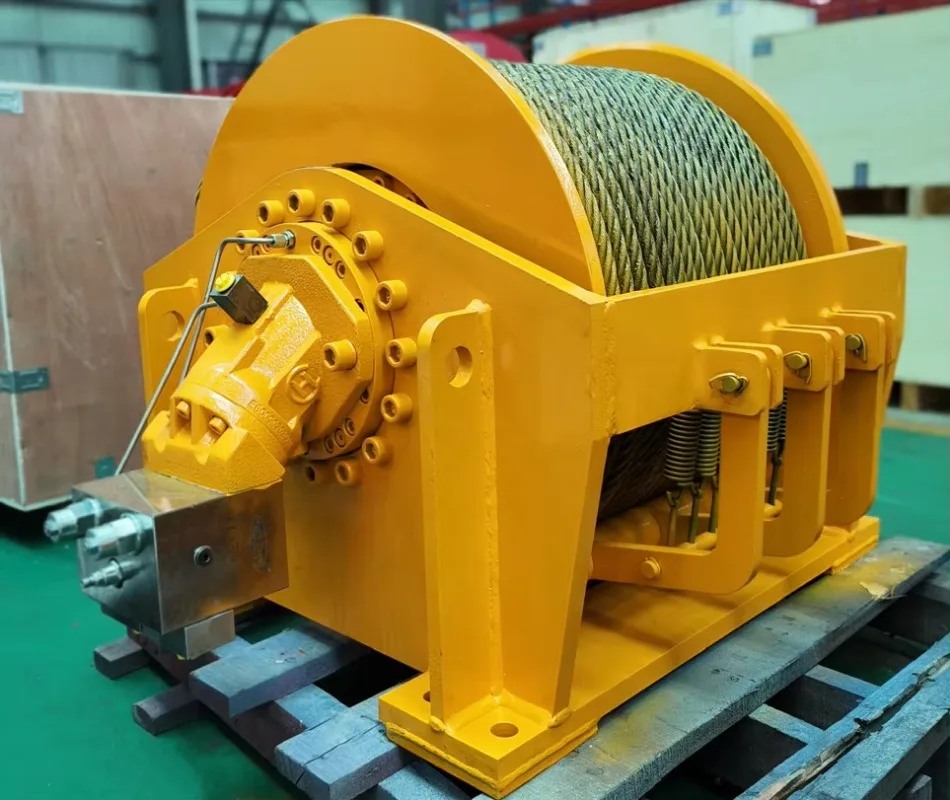 Custom Symmetrical Winch AF36 Hydraulic Lifting Winch for Train Crane Lifting Winch