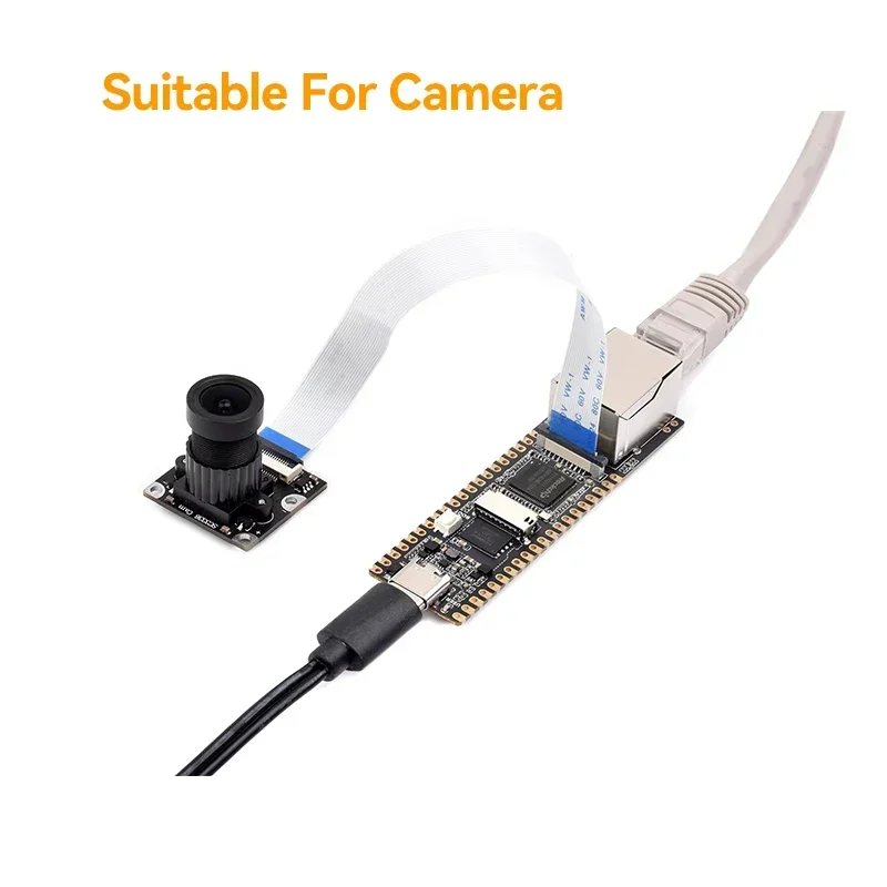 LuckFox Pico Plus RV1103 Linux Micro Development Board Mengintegrasikan Prosesor ARM Cortex-A7/RISC-V MCU/NPU/ISP dengan Port Jaringan