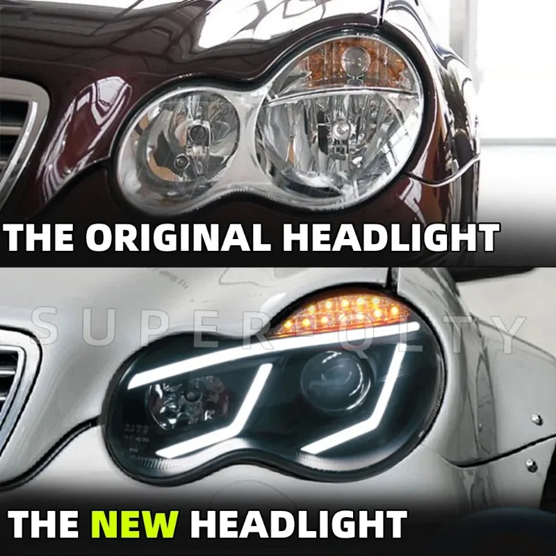 Car LED headlights For  W203 2000-2006  Front Light Headlights Fog Brake Turn Signal  Accessories