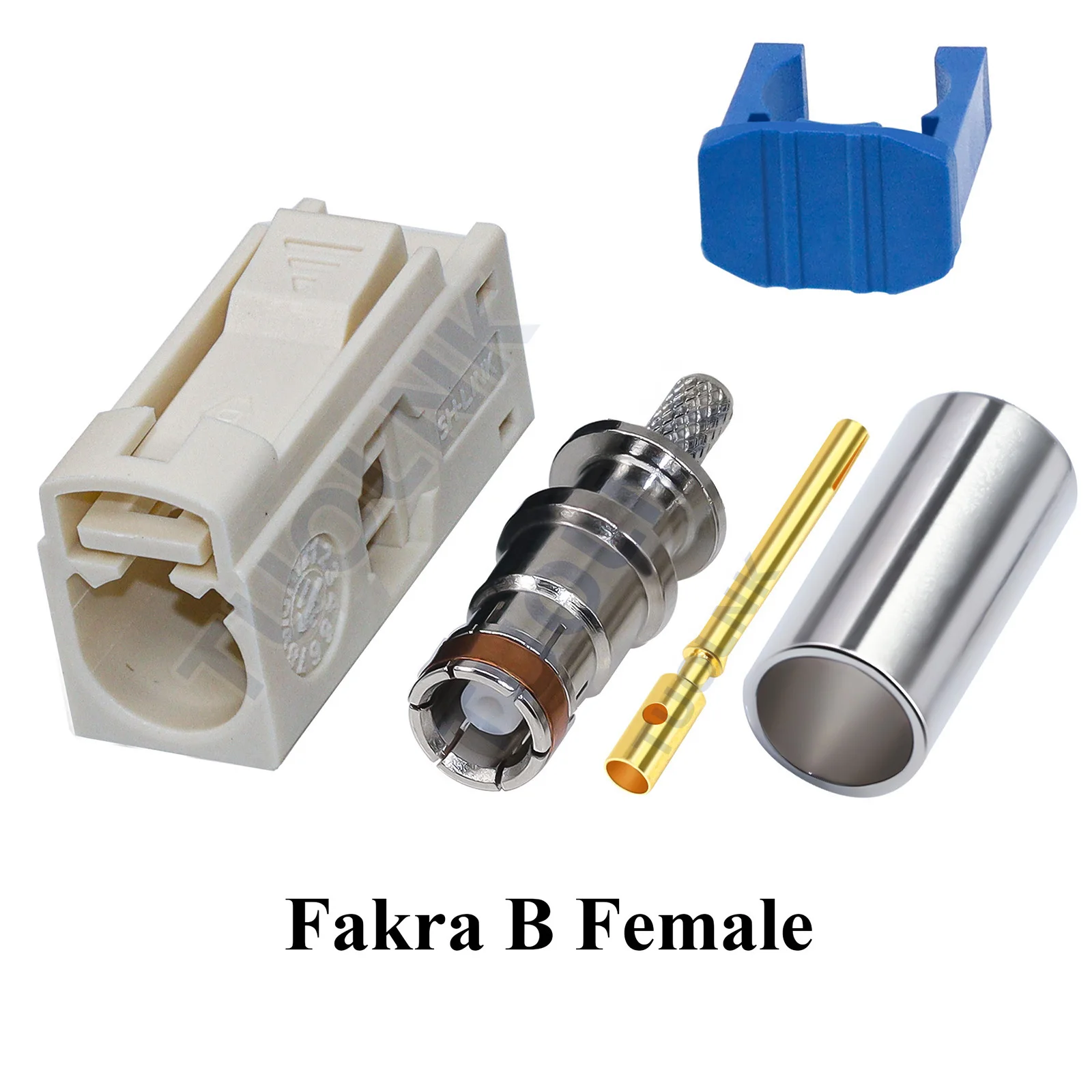 Fakra Female Connector Car Radio FM GPS Antenna Fakra Crimp Adapter for RG316 RG174 Pigtail Cable for wholesale