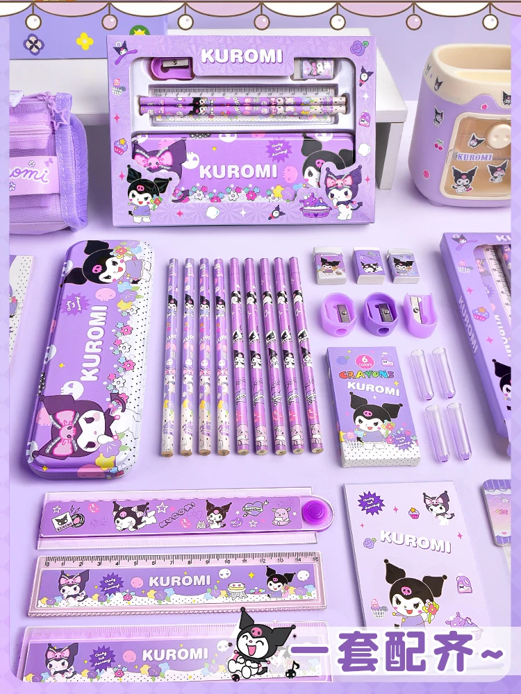 Sanrio celana dalam geschenkdoos set 10 jaar oud meisje basisje sekolah Kuromi kinderen Tamagotchi hond eerste griad handboek