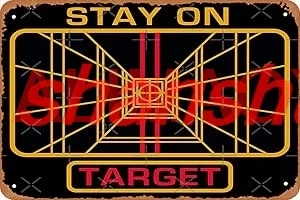 Stay ON Target Poster 8x12 Inch Retro Vintage Metal Sign Home Man Cave Art LL