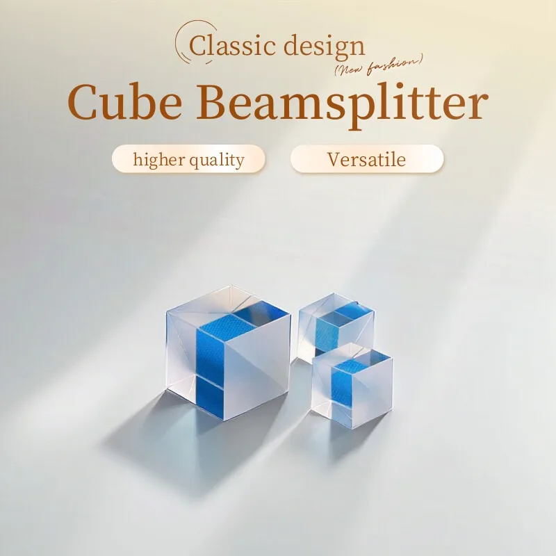 

Cube beamsplitter prisms Infrared broadband 600-1100nm High transmittance film Semi-transparent and semi-reflective