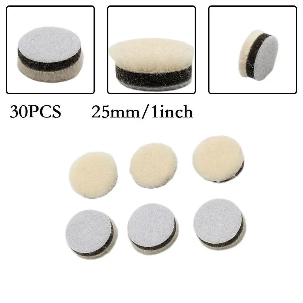 30Pcs Wool Polishing Pads For Polisher Machine Waxing Polishing Buffing Car Paint Care Polisher Pads For Car Polisher