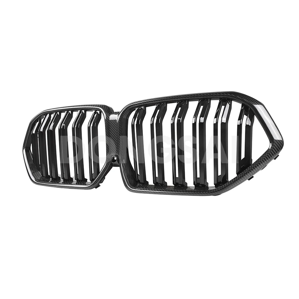 

Dual Slats Dry Carbon Fiber Front Kidney Grille Replacement for X6 G06 LCI 2023+