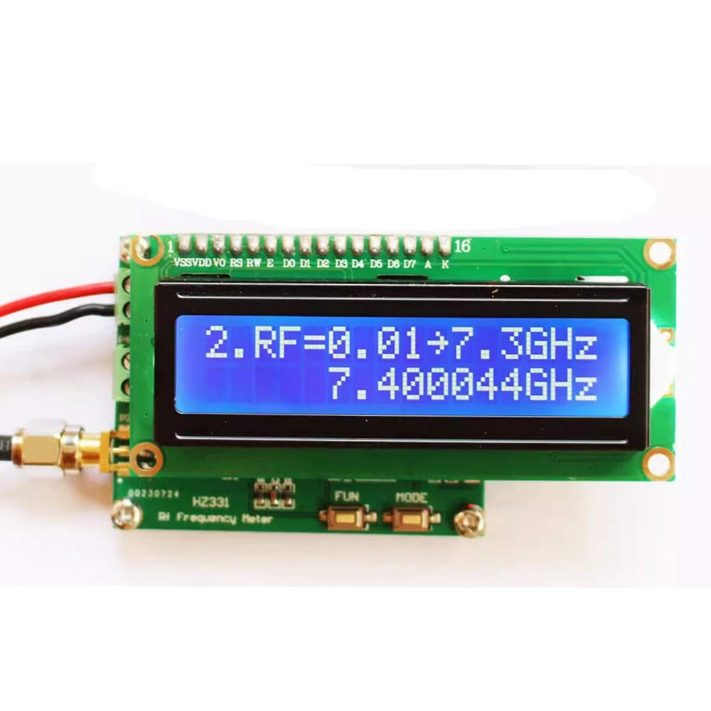 

HZ331 HF RF Frequency Meter 2.4G 3G 5.8G 6G 7G 1Hz~7.3GHz