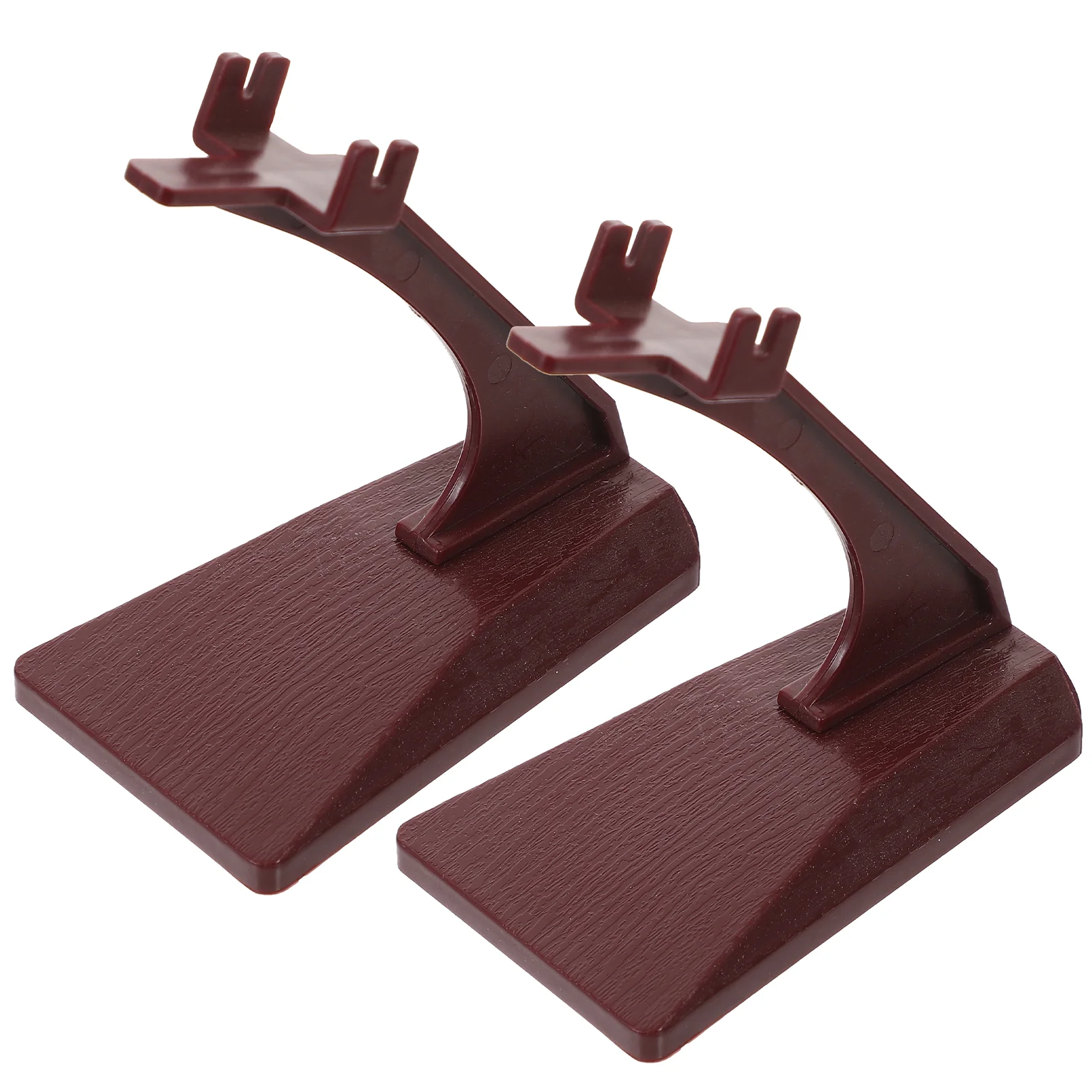 2 Pcs Bracket Plastic Display Stands Base Holder Aircraft Model Support Airplane for Travel Office Shelf