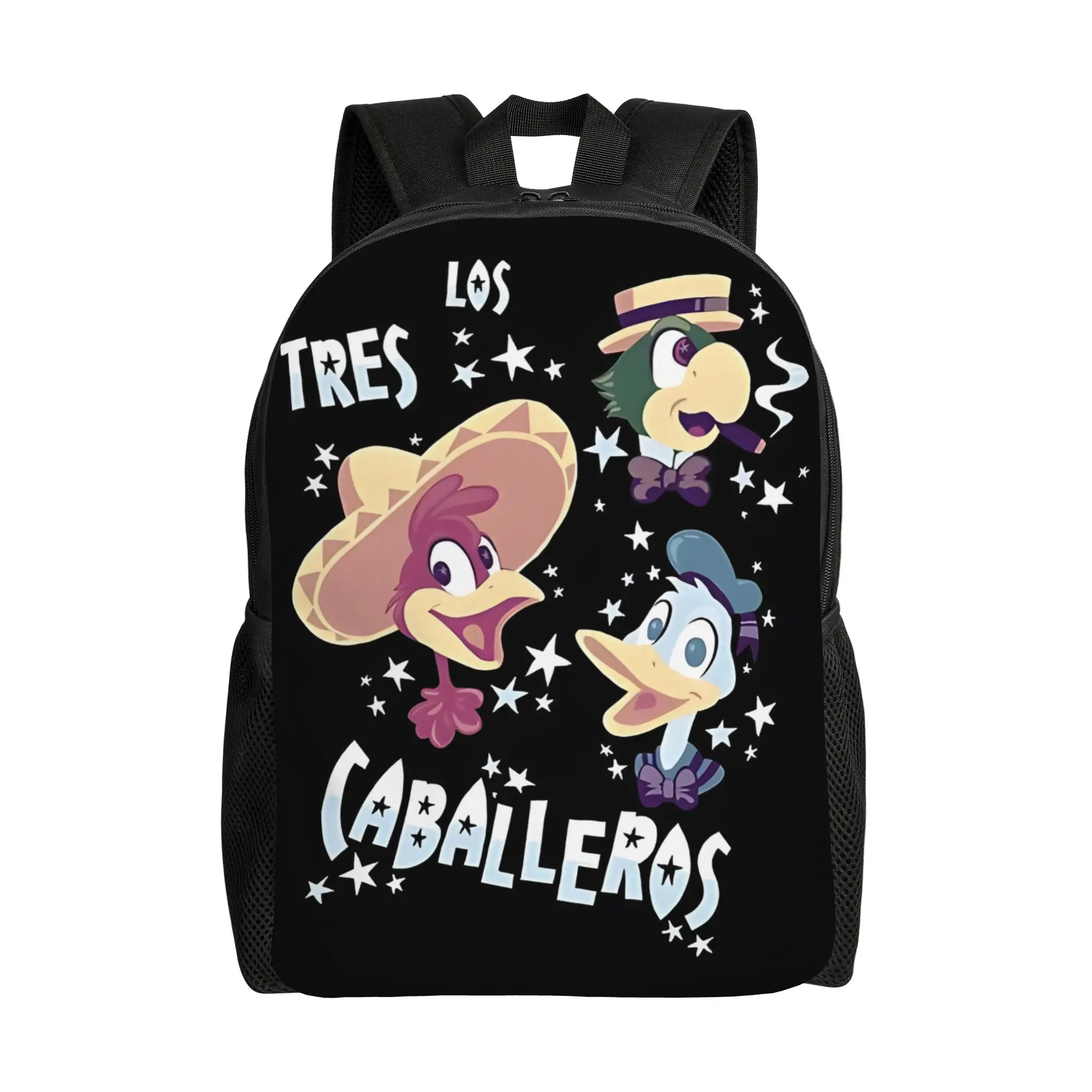 

Walt Cartoon Handbag Back to school season Mens Womens Los Tres Music Fans Shower Curtain High Street Backpack