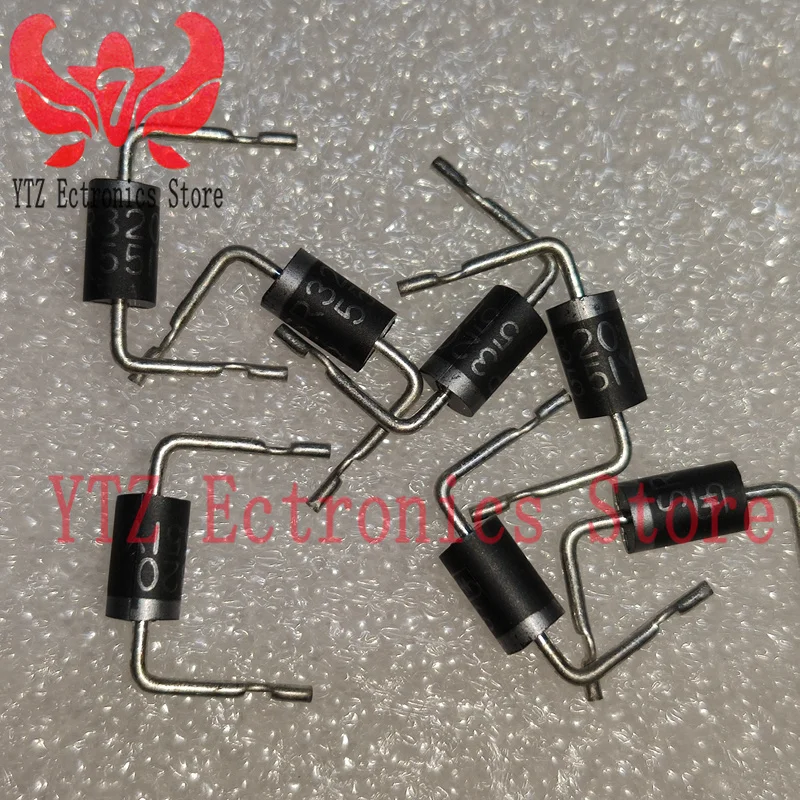 10PCS/LOT SR320 HBR3200 SR3200 MBR3200 SB3200 MSR3200 Diode 200 V 3A Through Hole DO-201AD