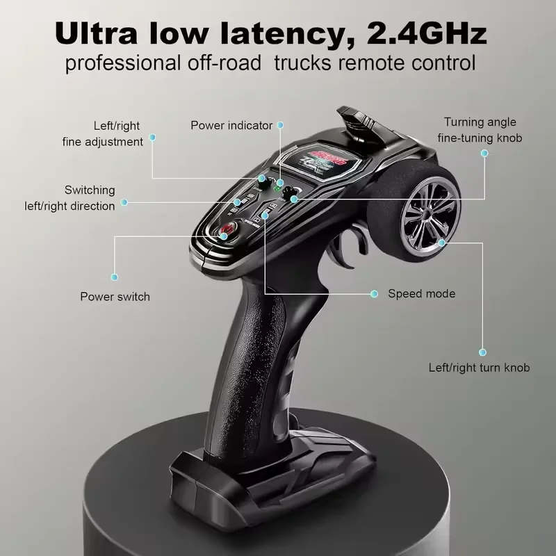 1:16 KF11 50 km/h sin escobillas 2,4G RC Drift Car IPX6 impermeable con luces LED 4WD eléctrico de alta velocidad vehículo de escalada de carreras de juguete