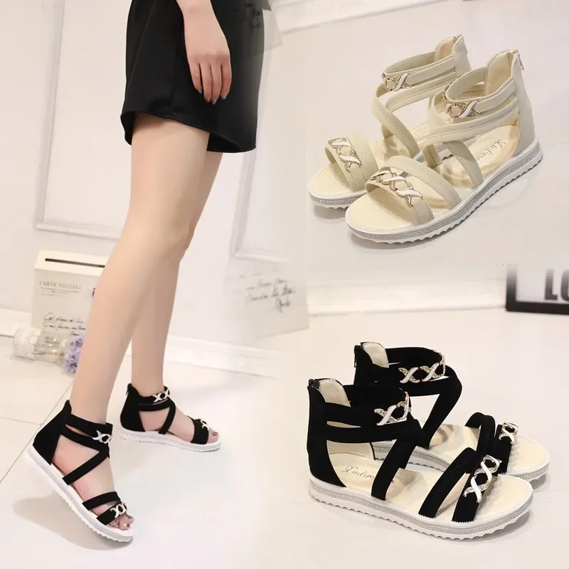 

Pop Summer Women Shoes Sandals Open Toe Walking Shoes Soft Ladies Shoes Wedge Women Shoe Party Sandal Women Female Footwear