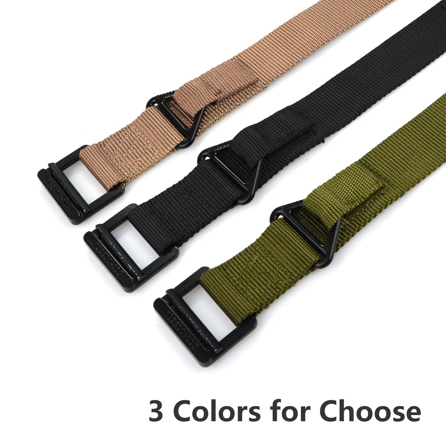 Tactical Belt Military Style Nylon Webbing Riggers Tactical Web Belt with Buckle for outdoor active