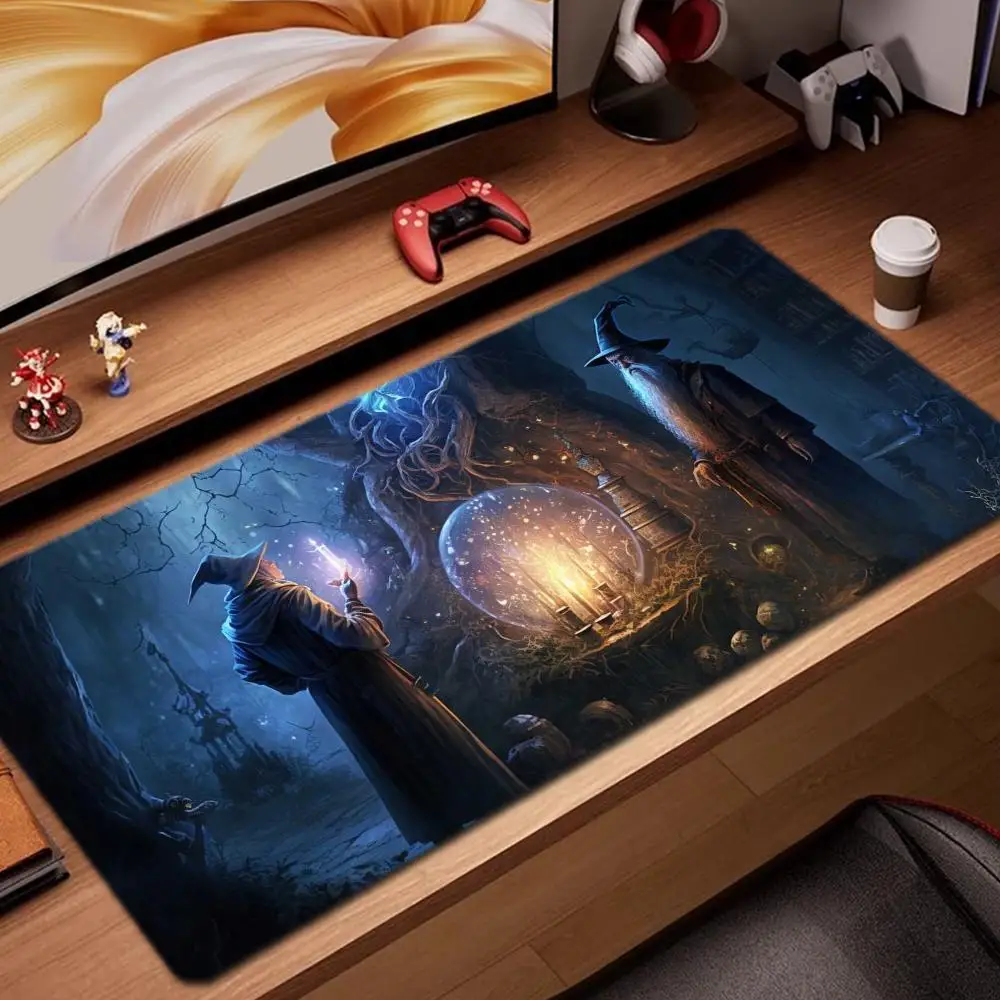 

Wizard Mouse Pad Game Accessories keyboard pad XXL large locking edge 900X400 mm table mat Gaming mousepad