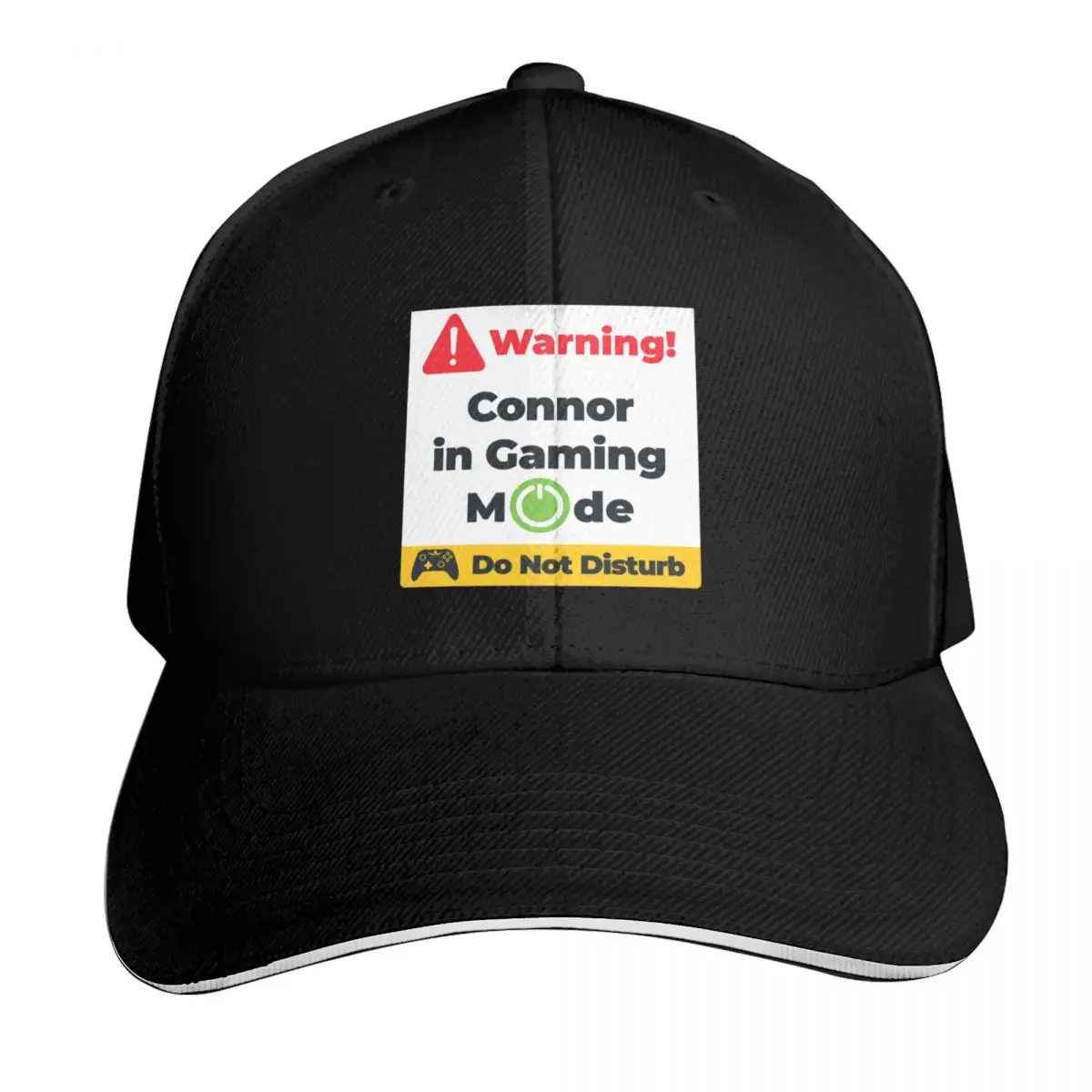 Connor Best Gamer Name - Warning Connor is in Gaming Mode Baseball Cap Men Women Casual Summer Sport Sun Cap