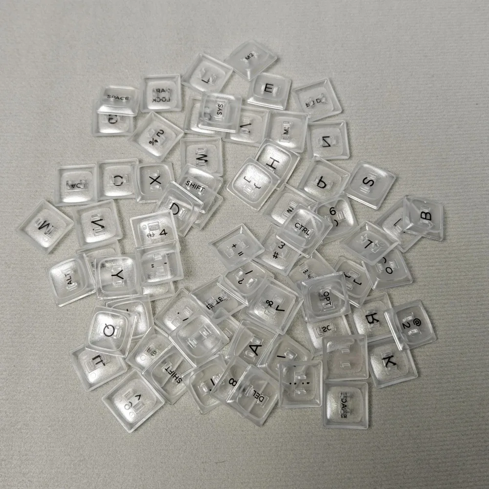

Sofle Choc Sublimation Keycaps New Corne PBT Thermal Kaihua Choc V1 Split Keyboard Keycaps 46key Custom Sofle/Corne-low Profile