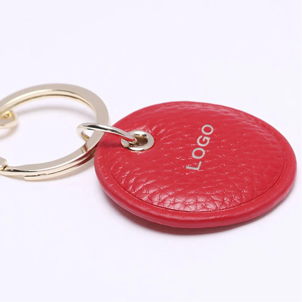 Custom Letters Leather Keychain Monogram Round Heart Key Holder Wedding Personalized Name Tag DIY Women Men Gift Car Key Ring