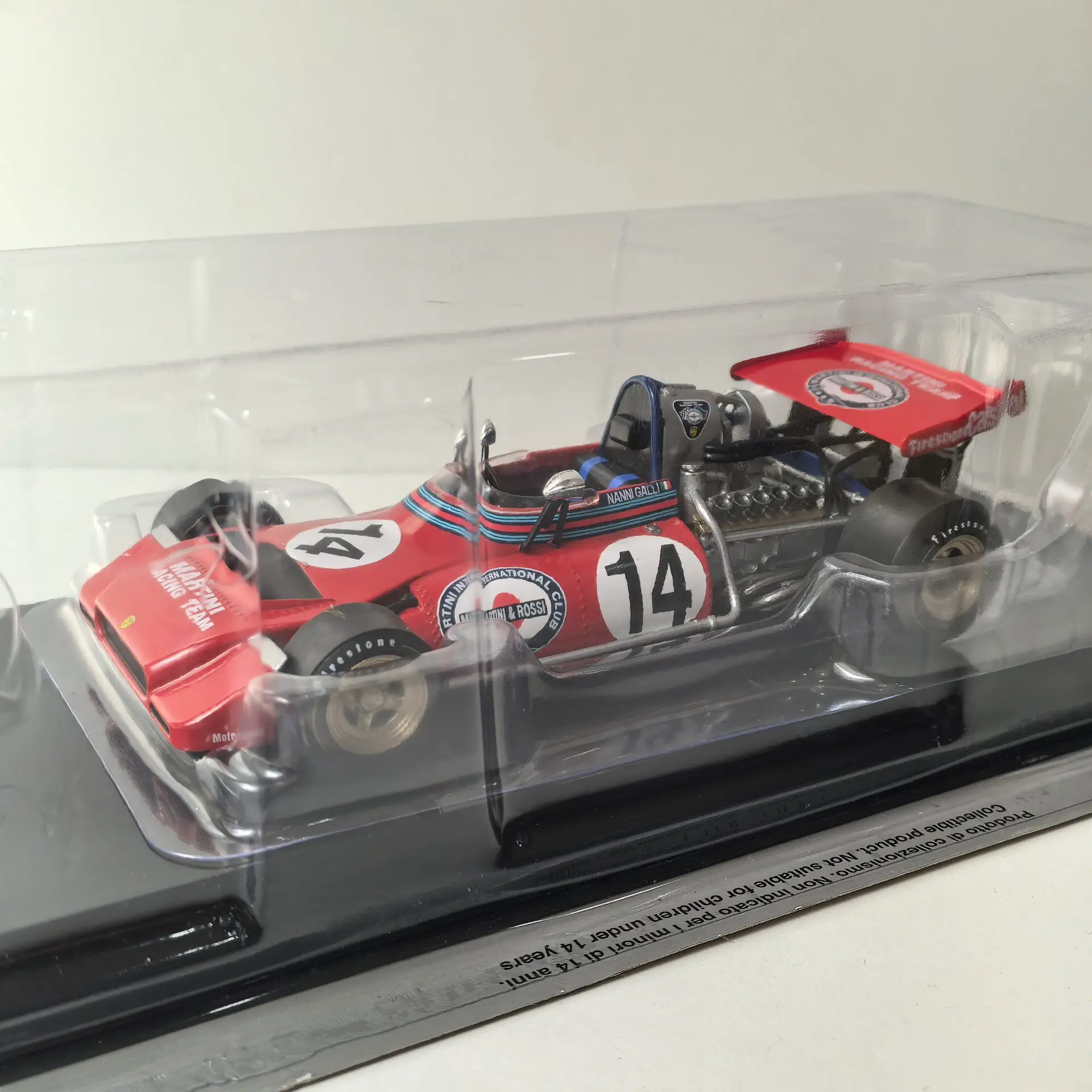 

Коллекционная модель Box Cracking Diecast IXO в масштабе 1/24 TECNO PA123 1972 года # Модель гоночного автомобиля Формулы-1 X5 из сплава, масштаб 1:4
