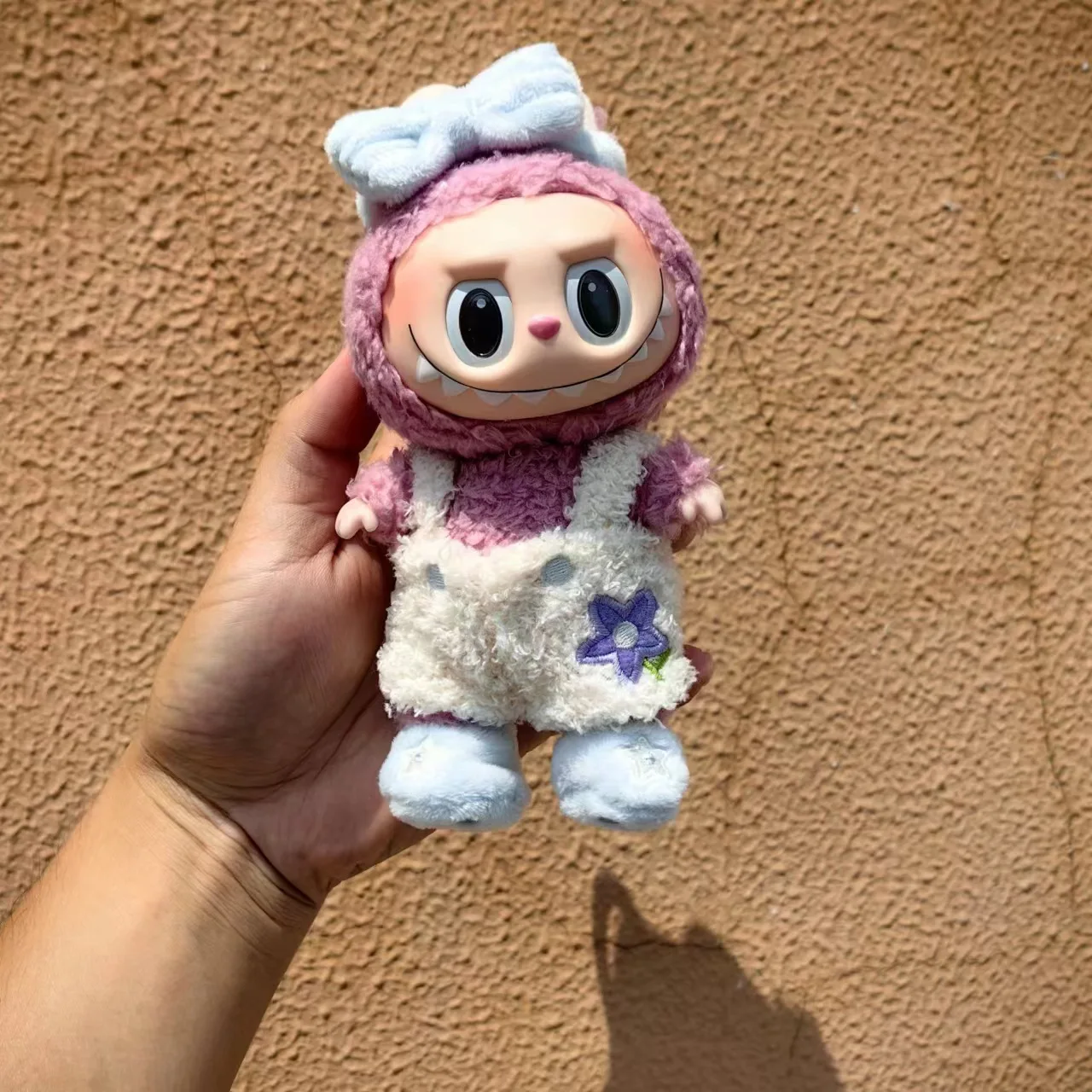 17cm Labubu Clothes Outfit Hoodies Doll Accessories Overalls Korea Kpop Exo Labubu Cute Maid Skirt Hat Kawaii ﻿DIY Girl Gift