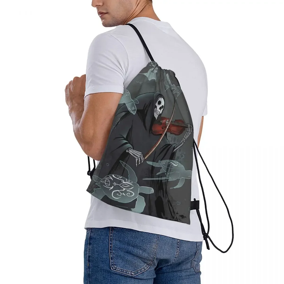 Último sinfonia mochilas moda portátil sacos de cordão pacote bolso diversos saco bookbag para viagem escola