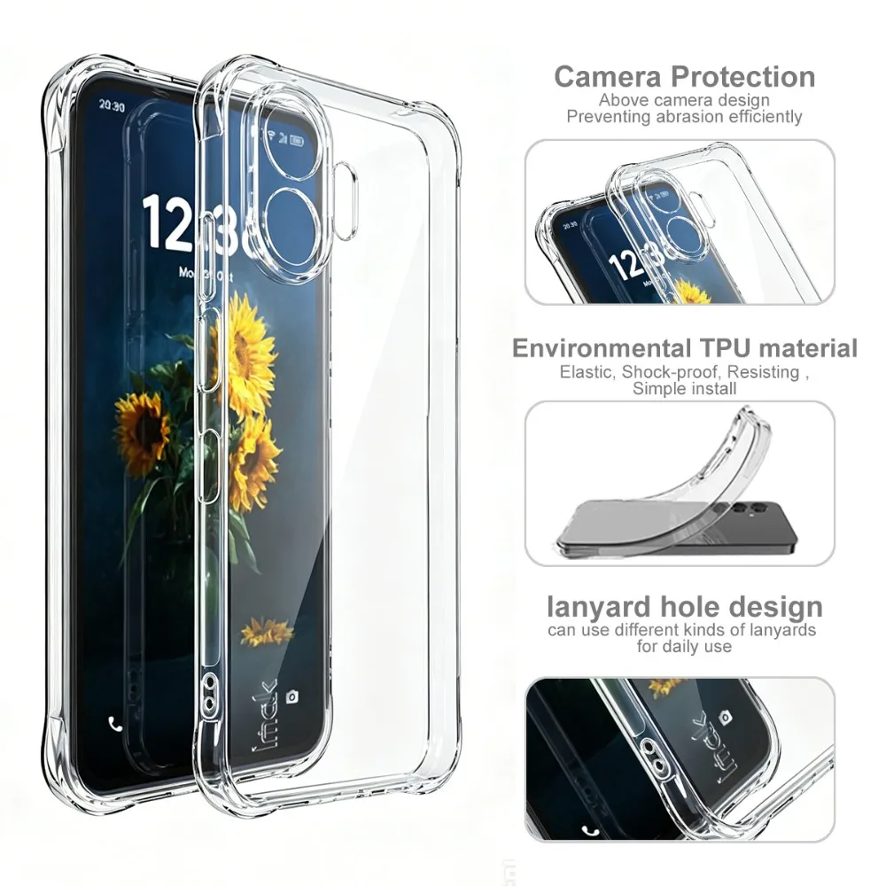 Etui matowe z tyłu IMAK Air Bag Bumper Armor do TCL NXTPAPER 70 Pro 5G 2026, obudowa na telefon TCL NXTPAPER 70 Pro, etui NXTPAPER70, odporne na wstrząsy — zdjęcie produktu 6