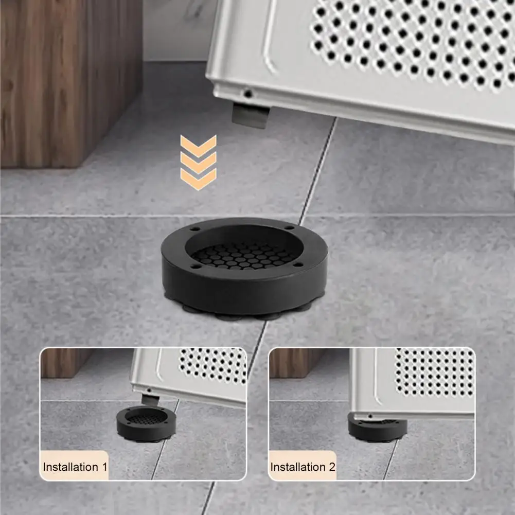 Round Feet Pad Furniture Risers Noise Reduction Shock Absorbing Furniture Feet Pads for Washing Machine Bed Table Couch for Sofa