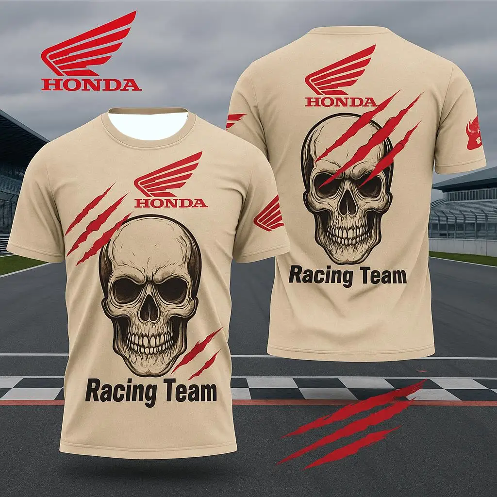 

Honda Summer Gym 2026, мужской спортивный топ на открытом воздухе, дышащая, облегающая, высокоэластичная, впитывающая пот футболка Enduro Moto