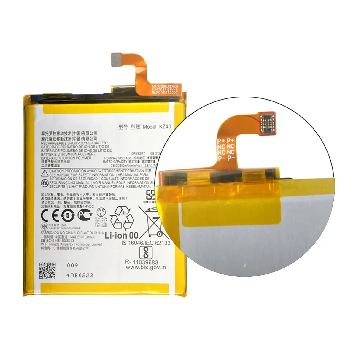 100% Original KZ40 3600mAh Battery For  Motorola Moto Z4 XT1980-3 XT1980-4  Phone Batteries+Tools.