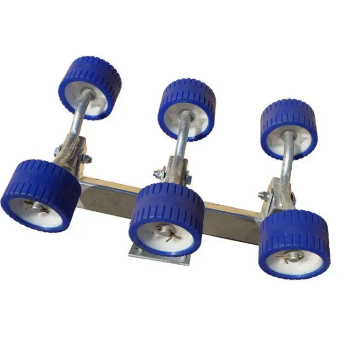Boat Trailer Roller Set with Galvanized Stand 6PCS Boat Trailer Swing Roller Set with Attachments