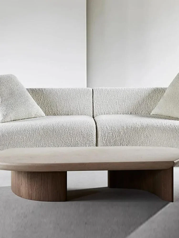 リビングルーム ホーム ヴィラ 大理石 インターネットセレブ トラバーチン コーヒーテーブル